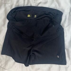 High Waisted Fitted Athletic Running Shorts w Front Pocket Womens Small Xersion